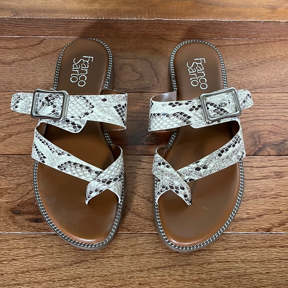 Franco Sarto Snakeskin Sandal